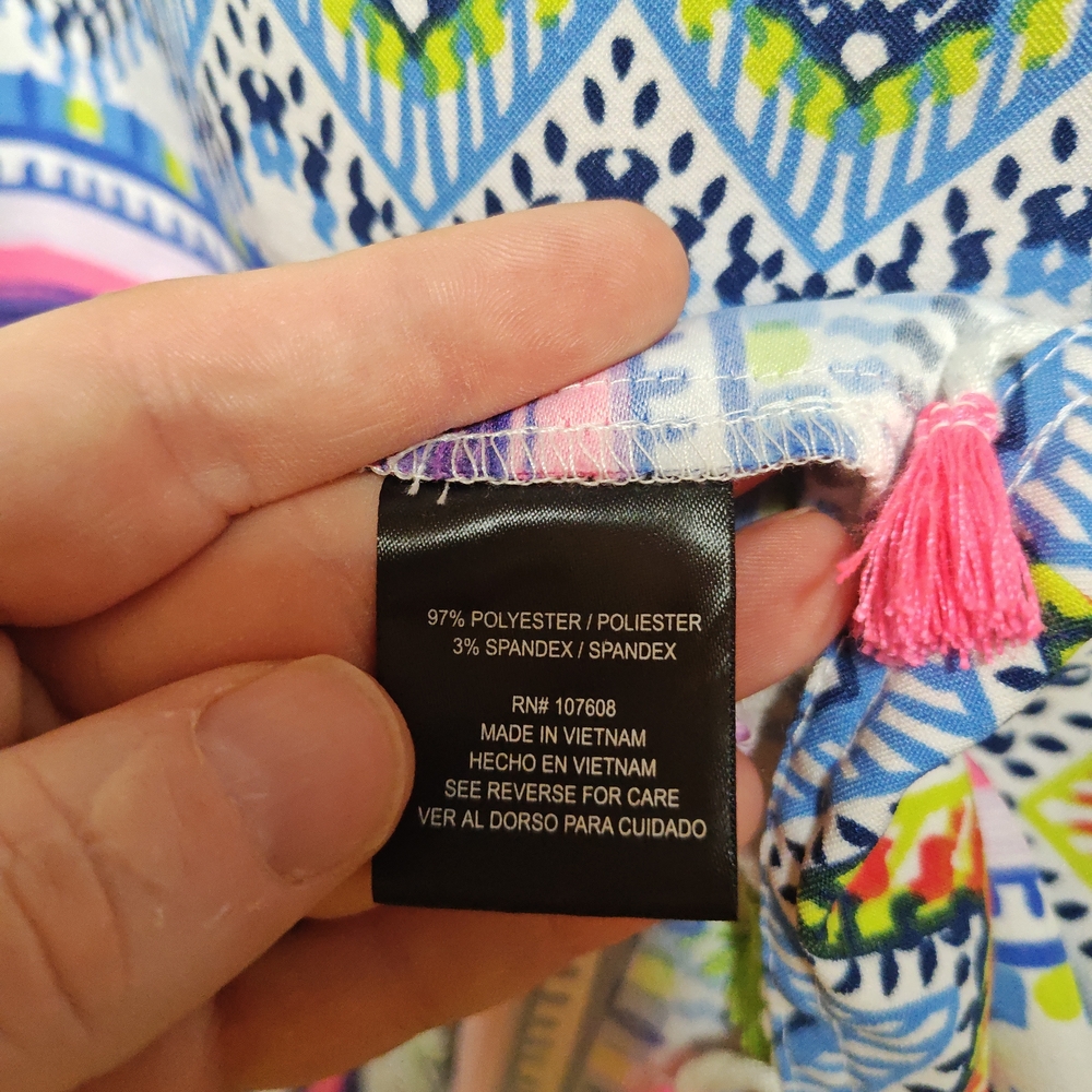 Madison Leigh Vibrant Zigzag Midi Dress - Picture 4 of 5